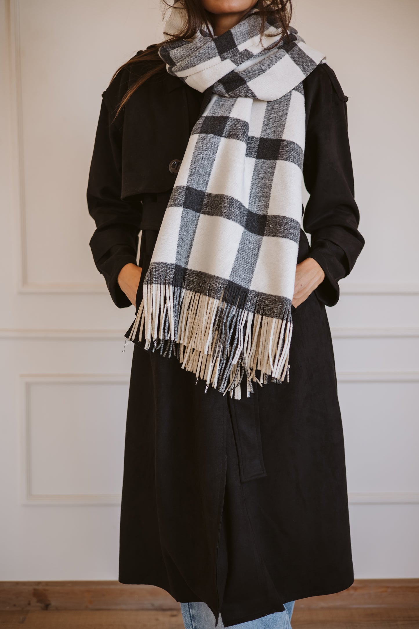 Wool blend shawl