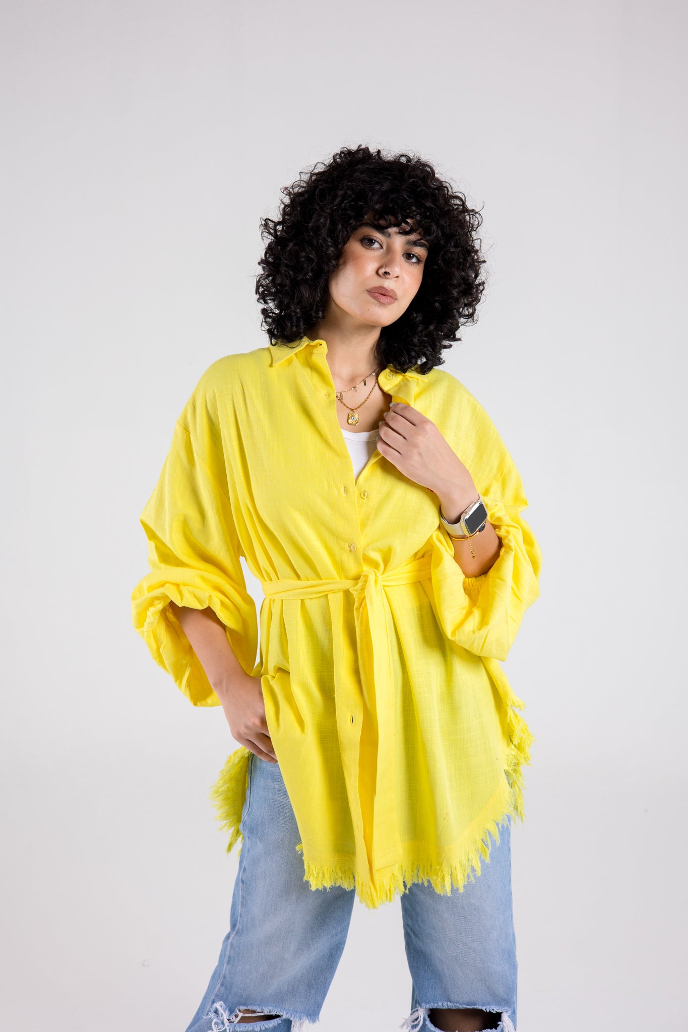 Kokta chemise in bright yellow