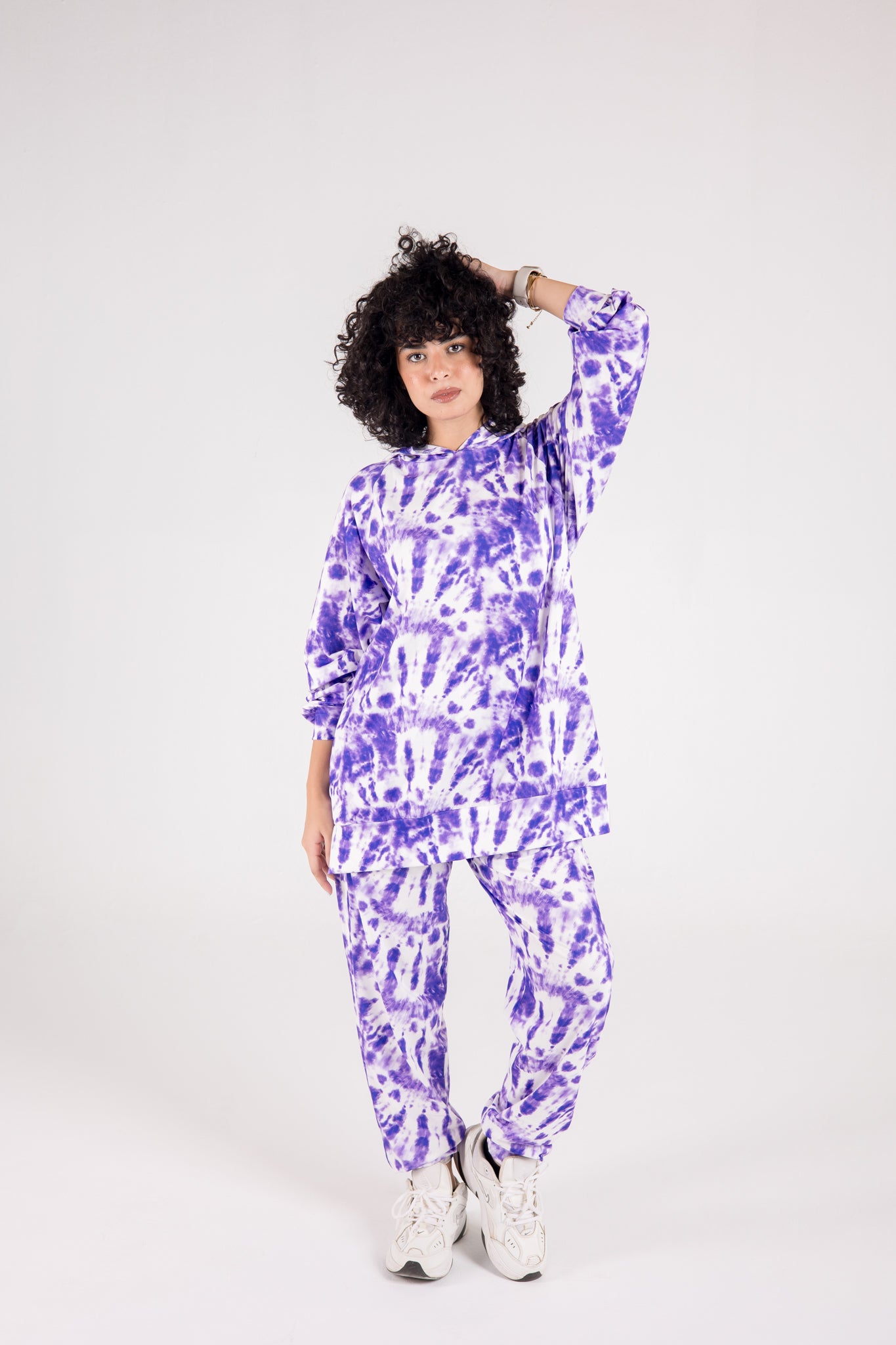 Purple tye-dye set