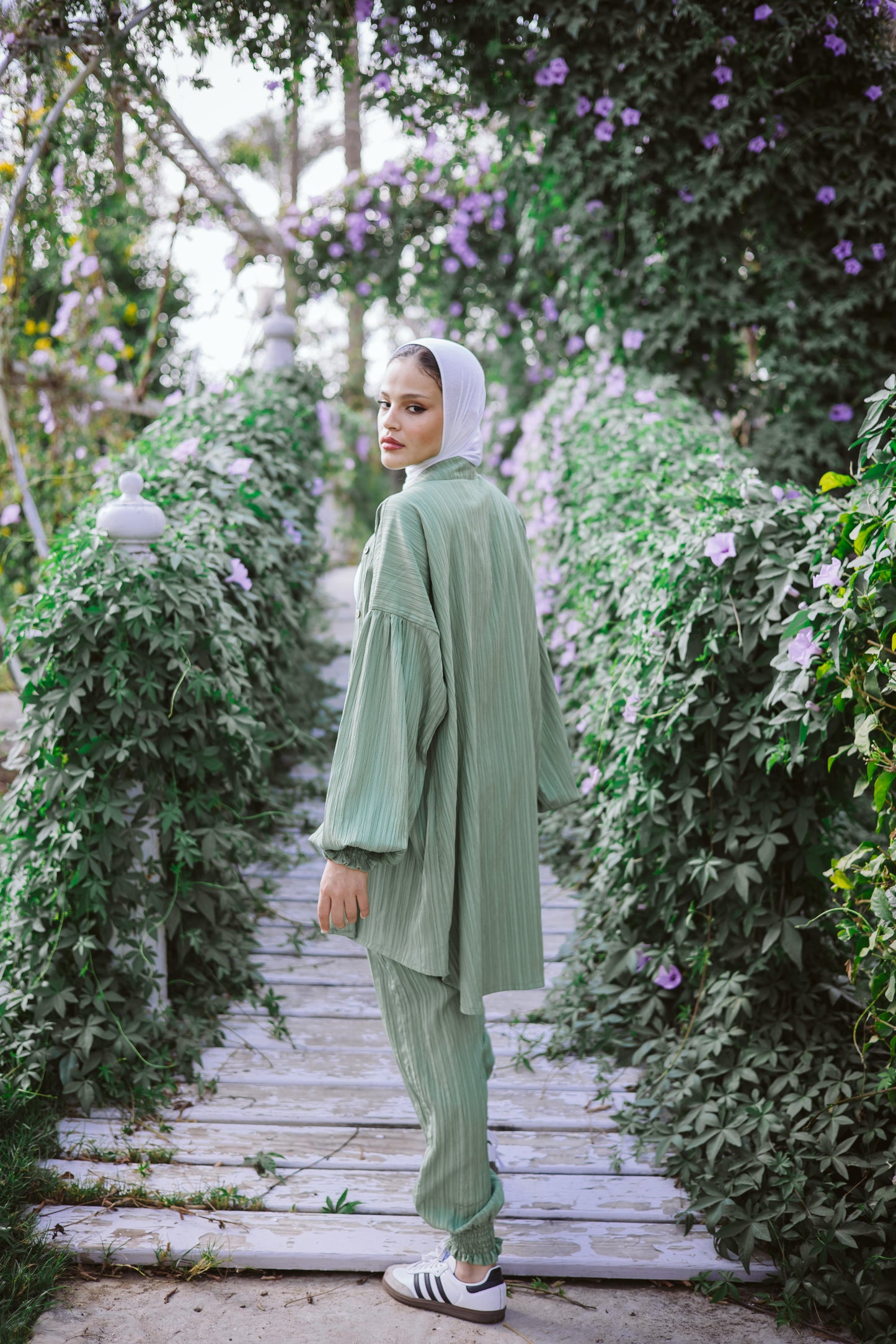 Sulley set in olive green