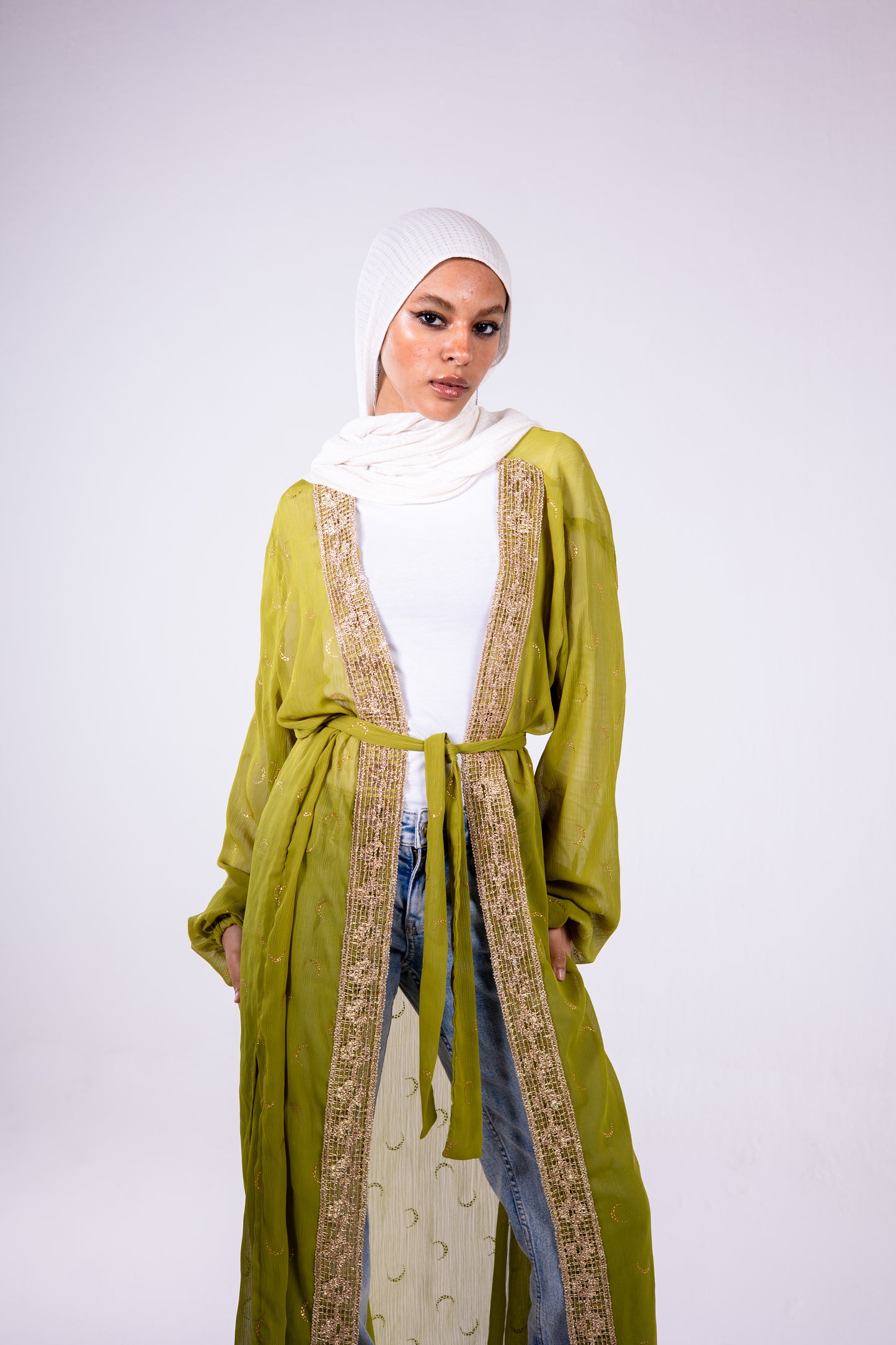 The crescent kaftan in apple