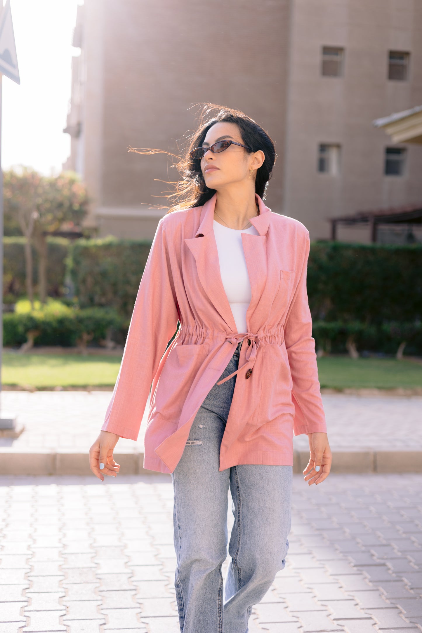 Linea blazer in pink