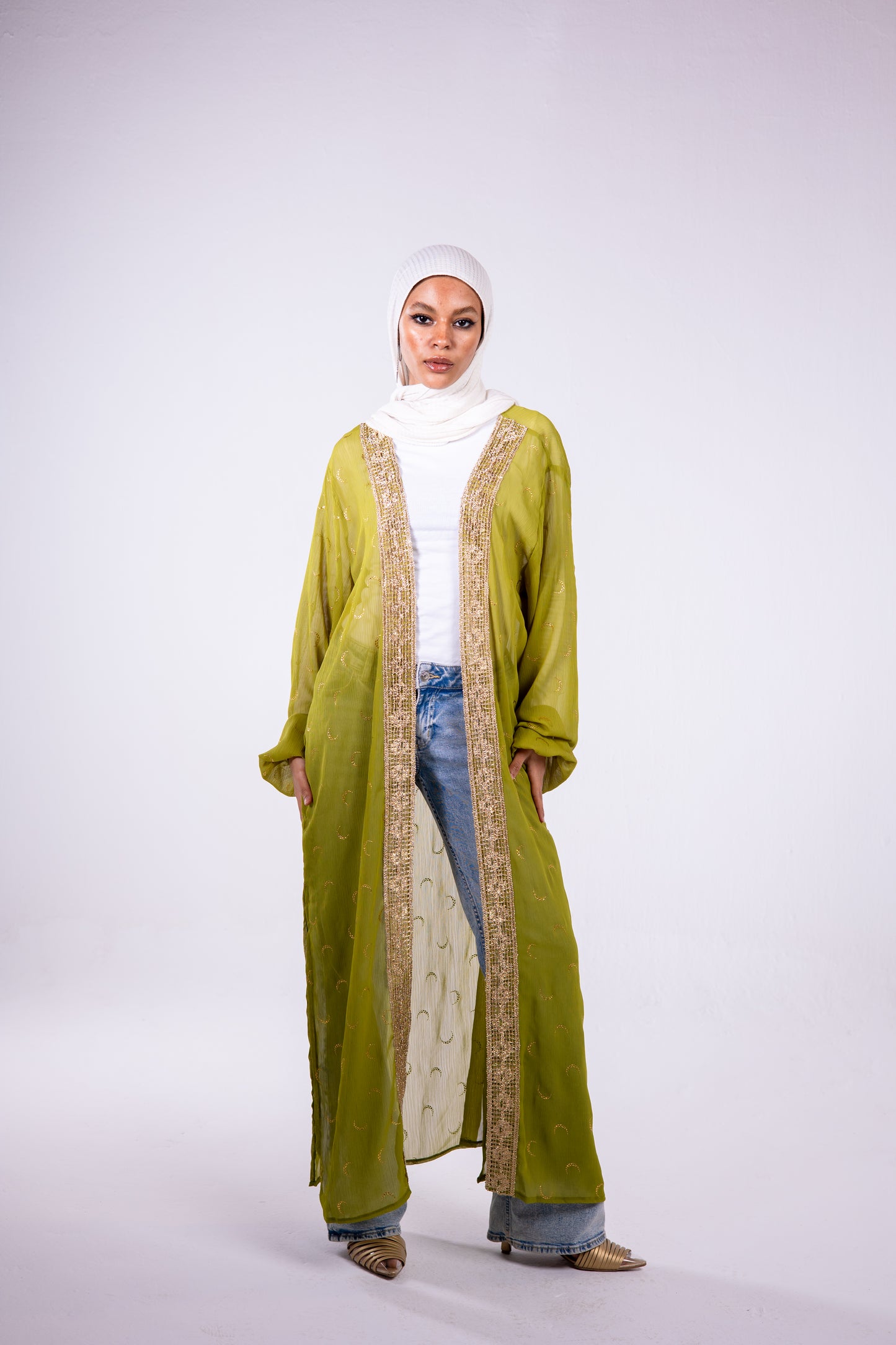 The crescent kaftan in apple