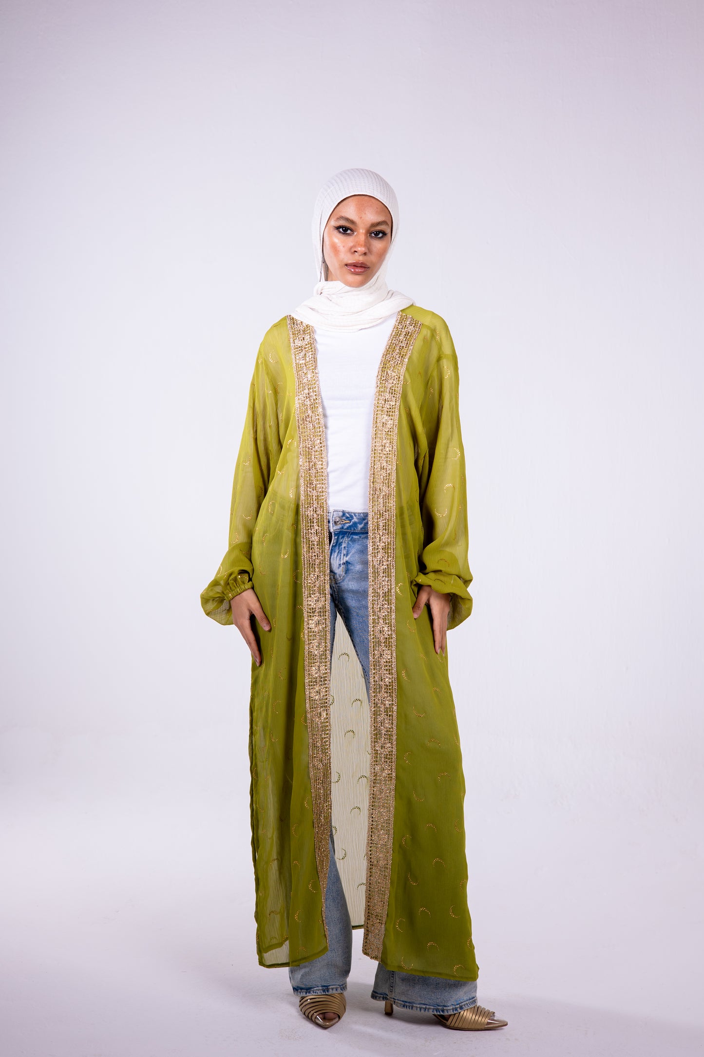 The crescent kaftan in apple