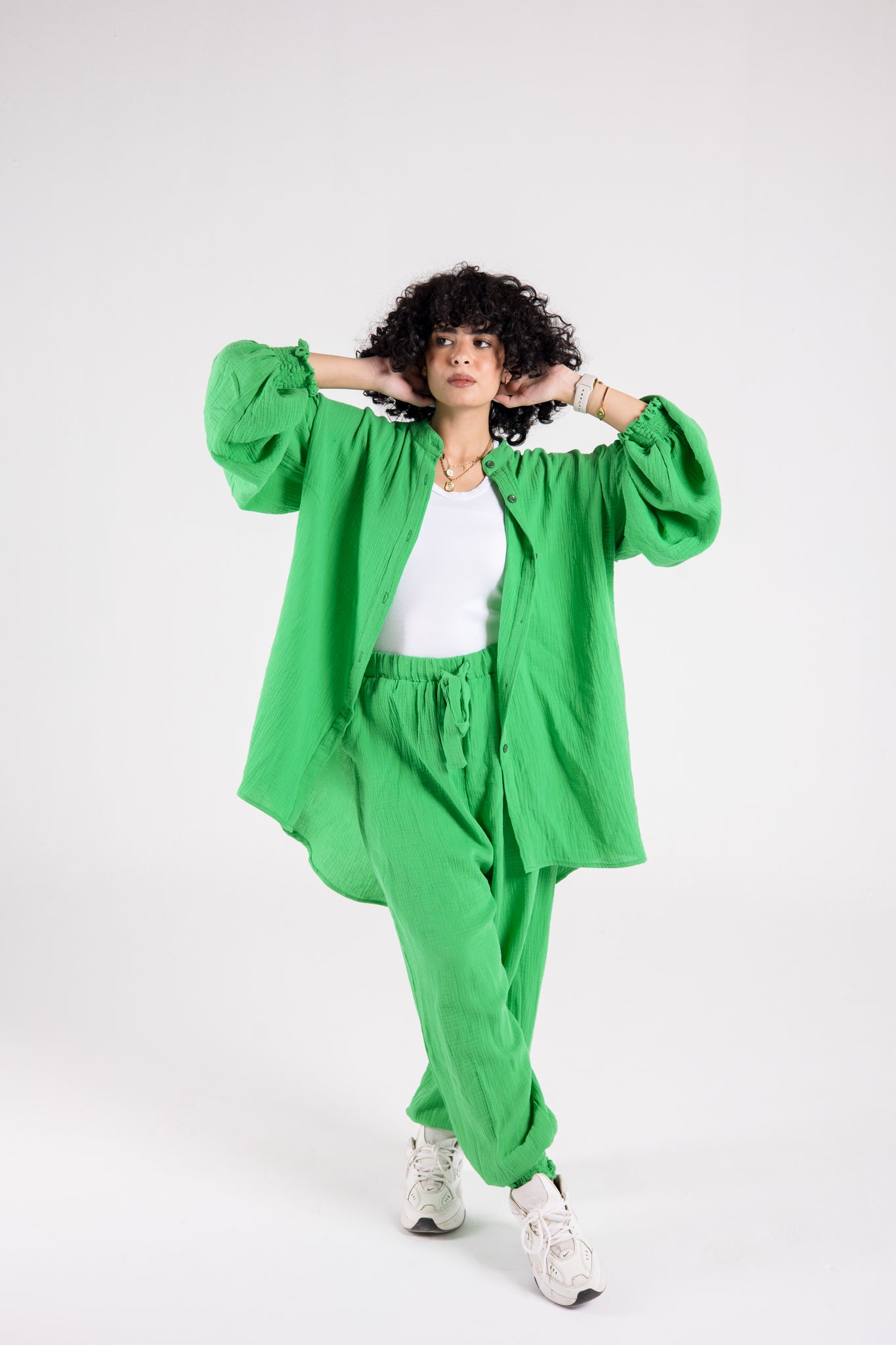 Sulley set in royal green