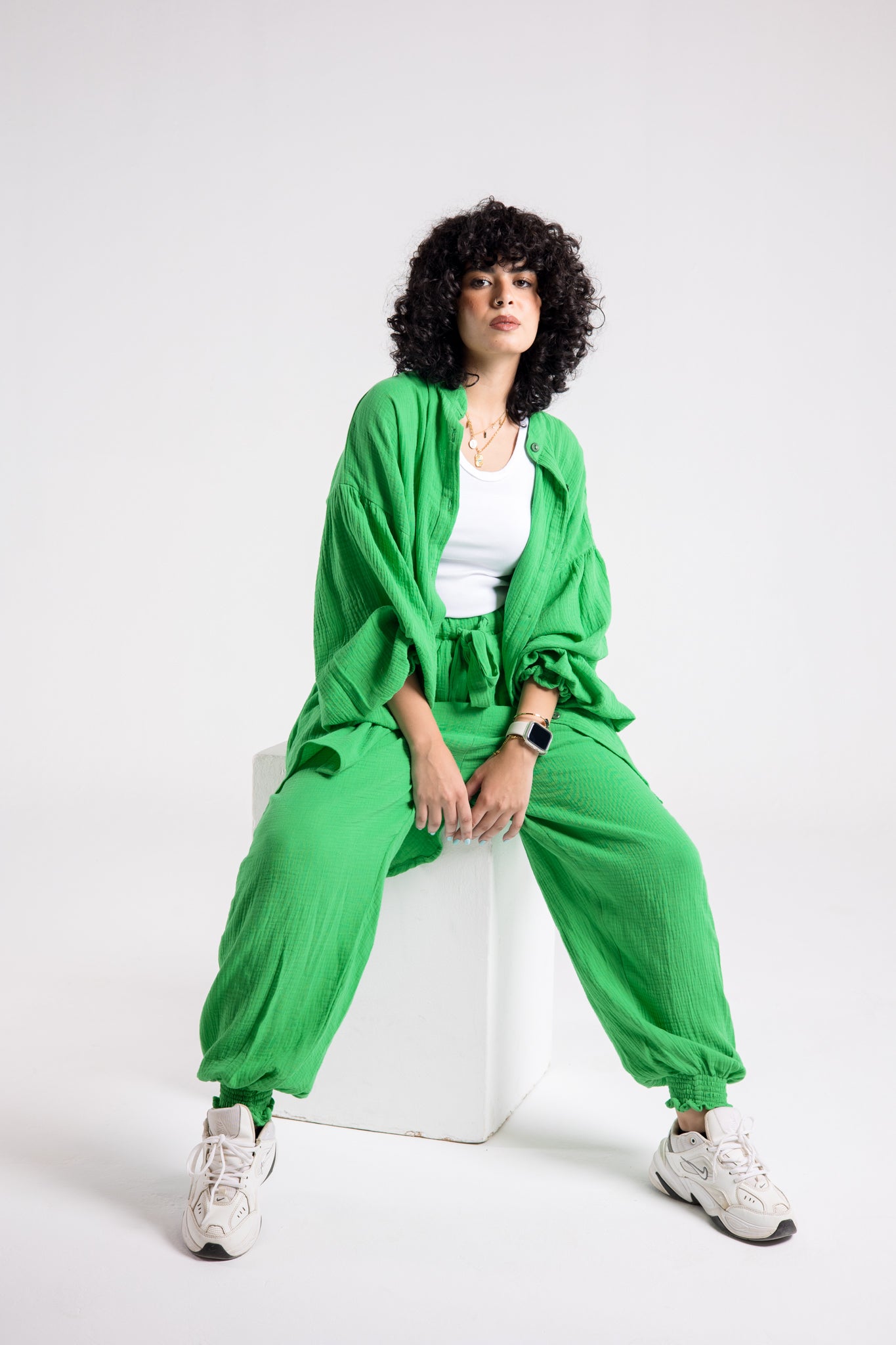 Sulley set in royal green