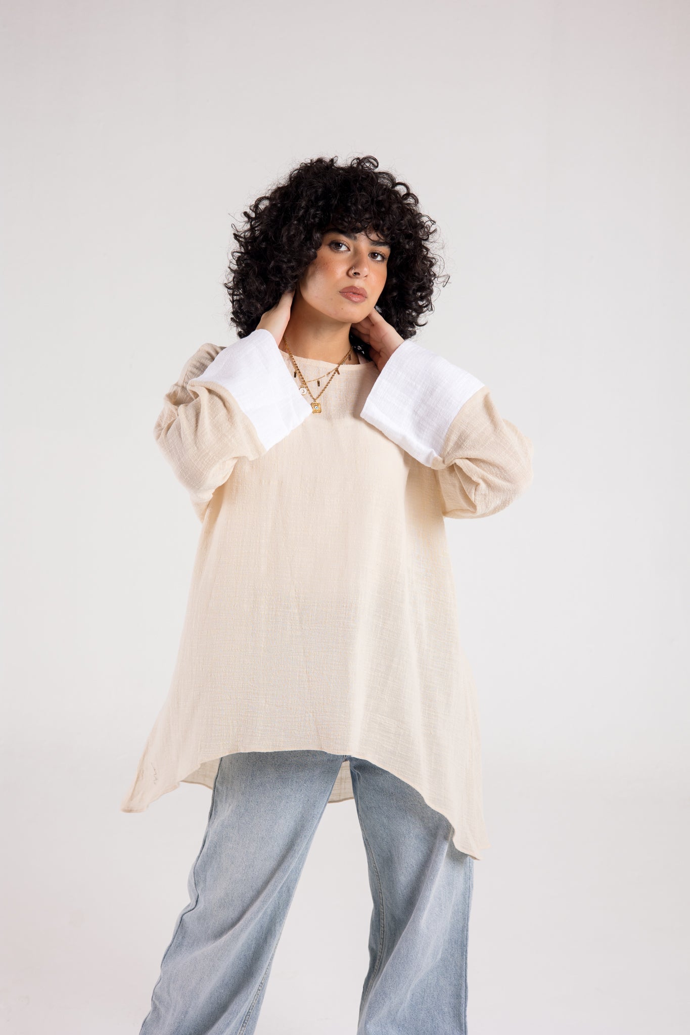 Put me on shirt in beige