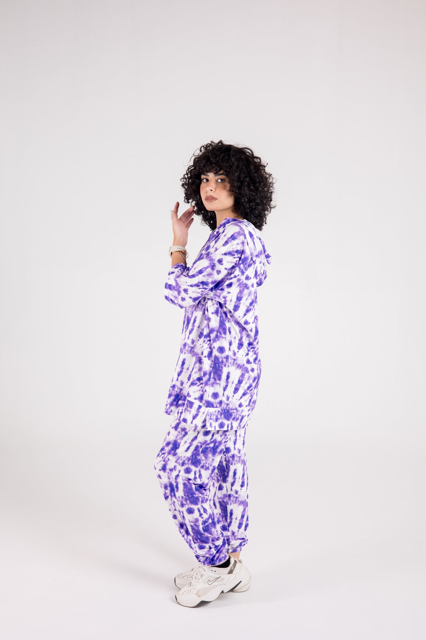 Purple tye-dye set