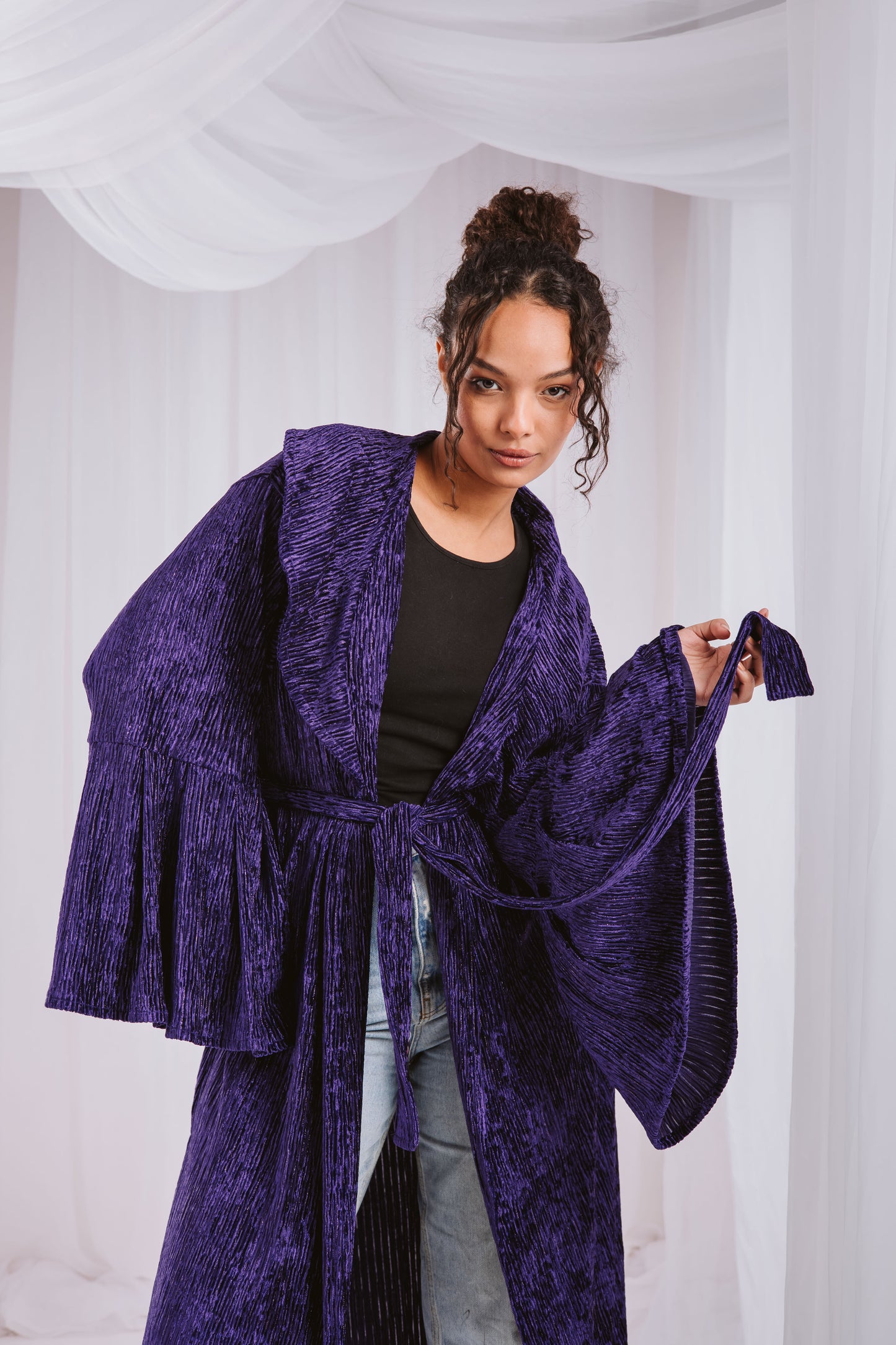Urth kaftan in purple