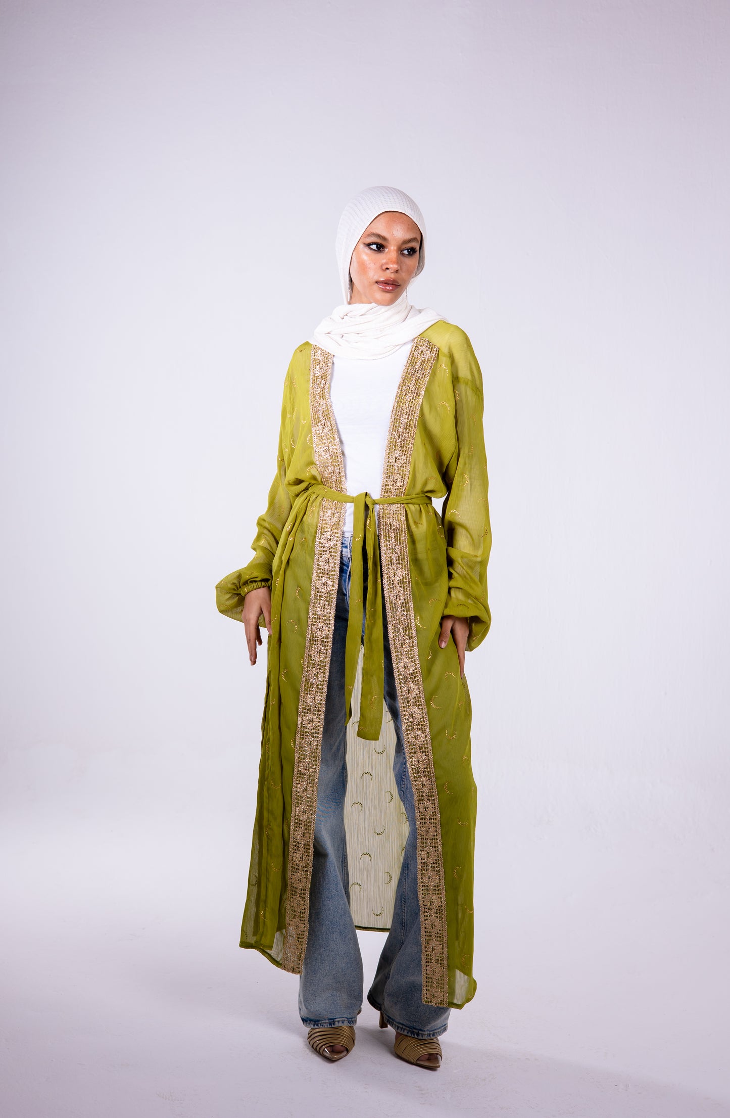 The crescent kaftan in apple