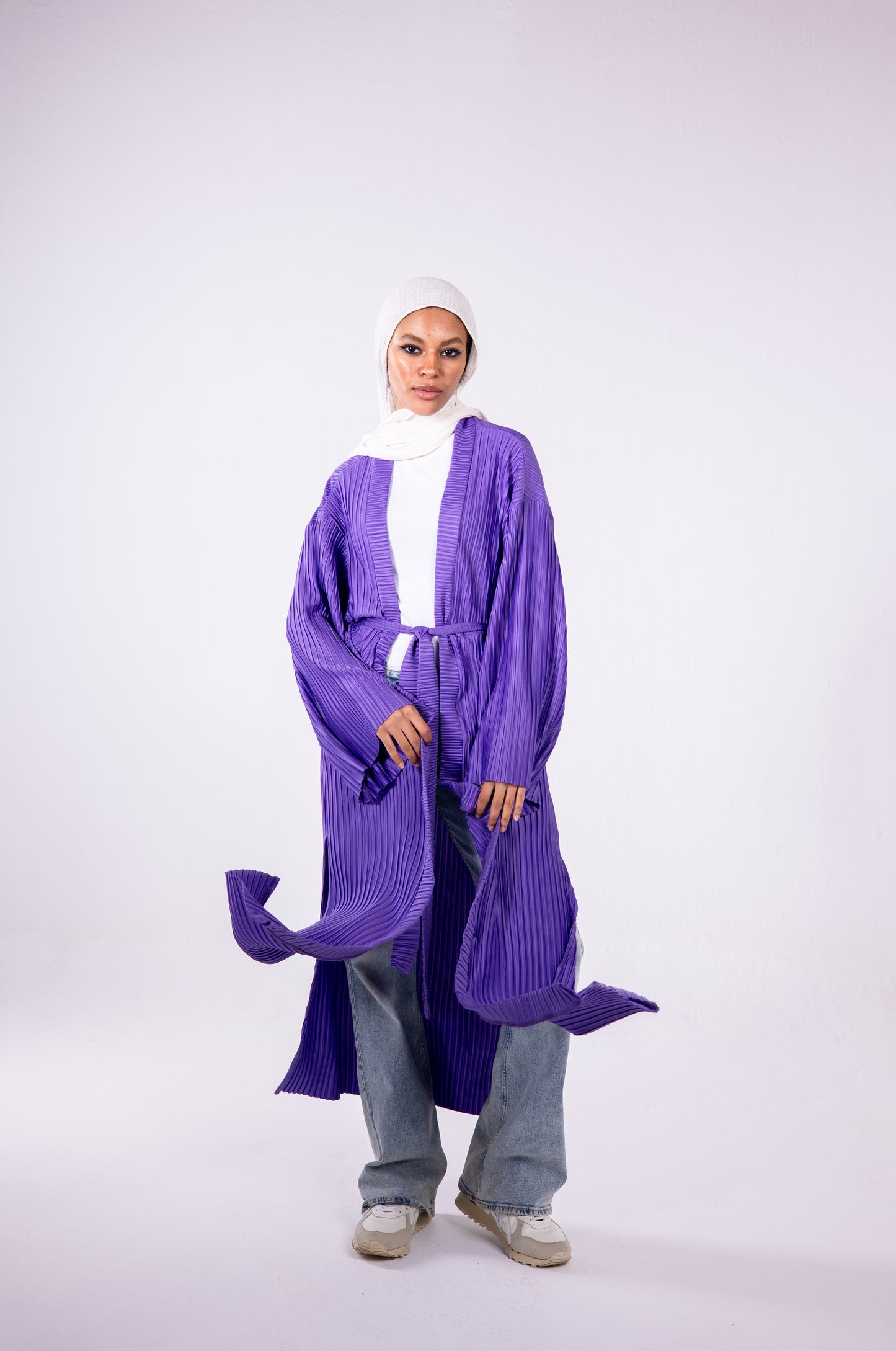 Dress me kimono in purple
