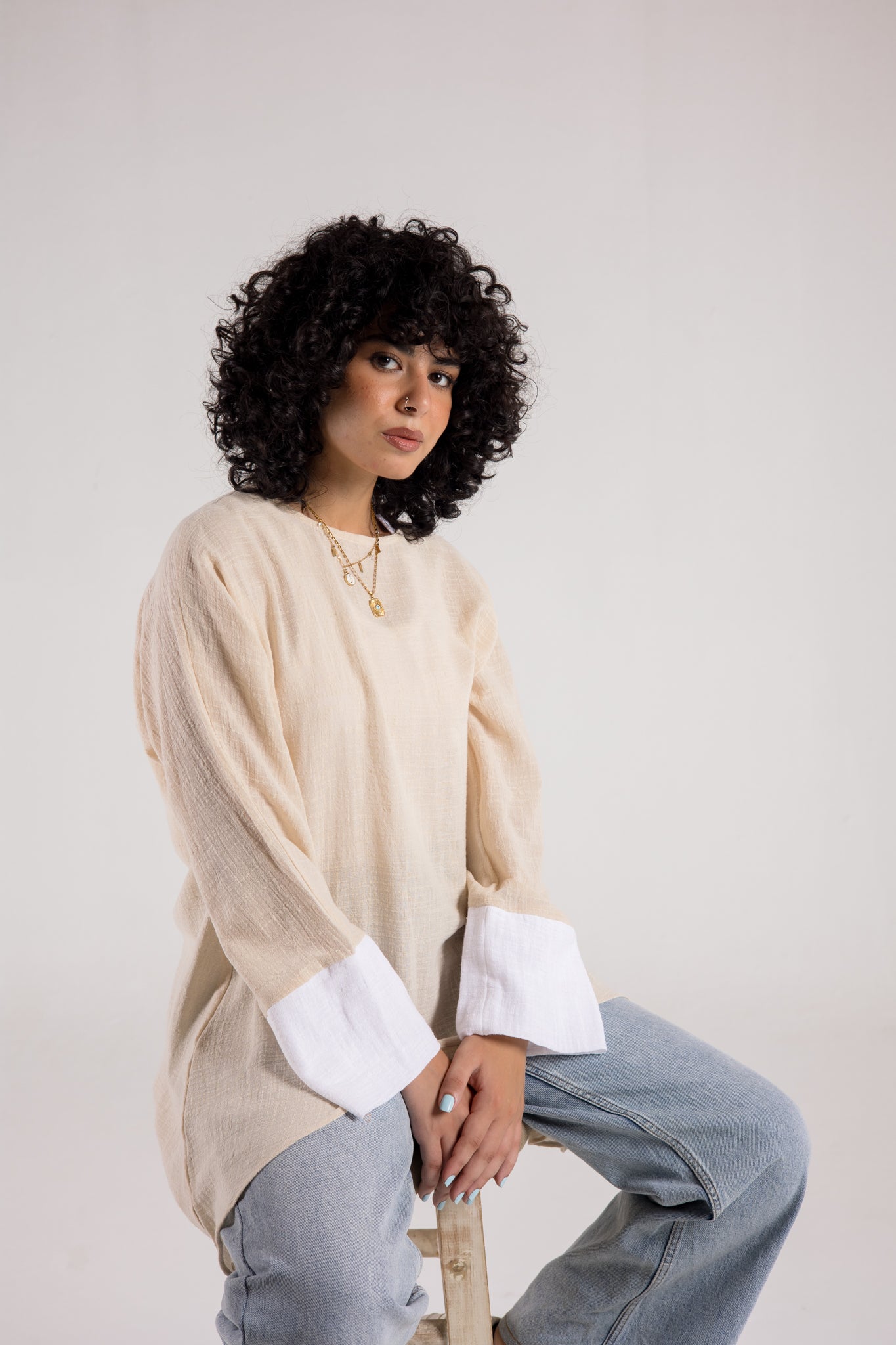Put me on shirt in beige