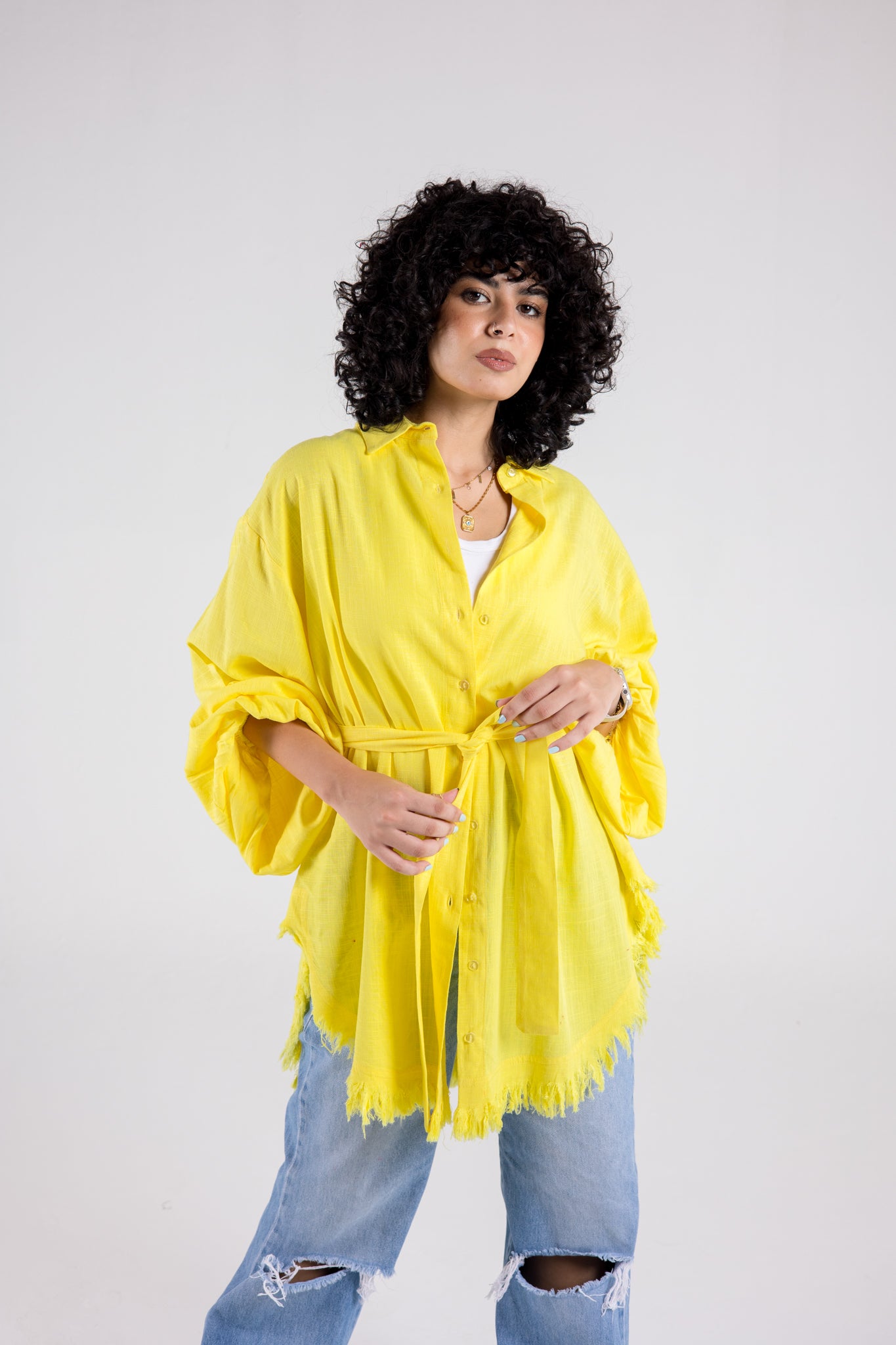 Kokta chemise in bright yellow