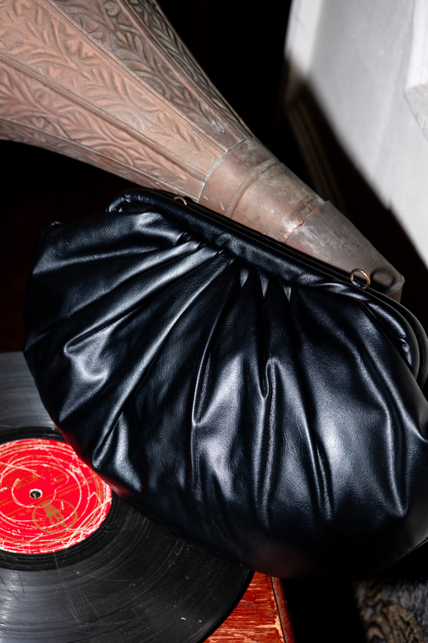Statement clutch in black (Pre order)