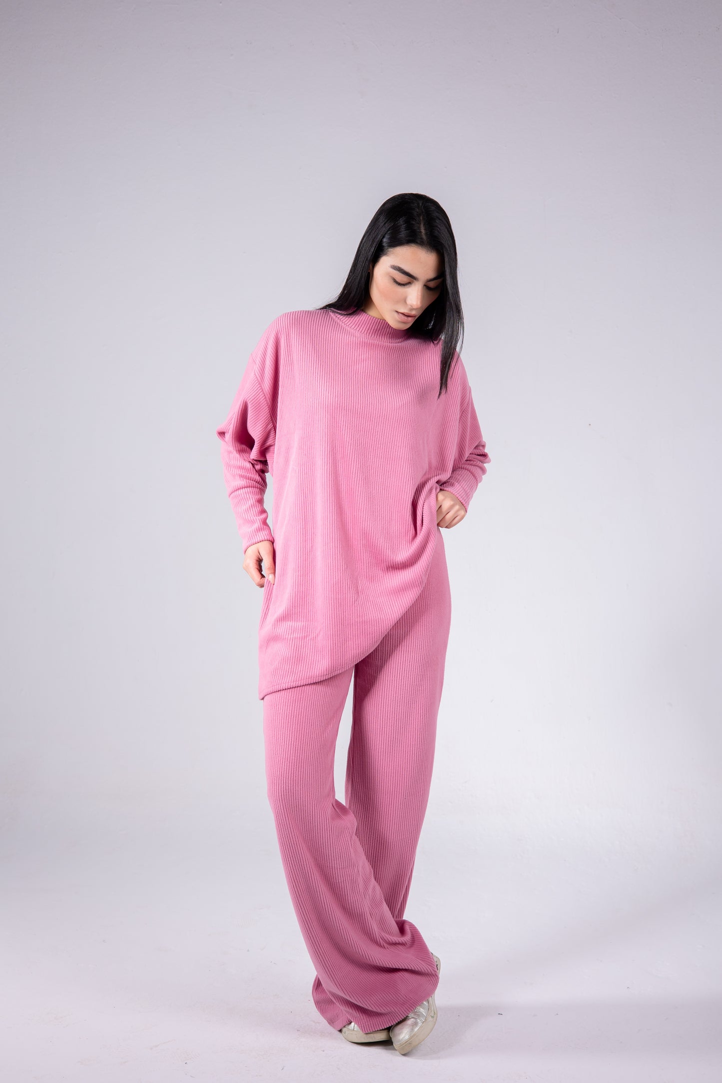 Velvet set in pink