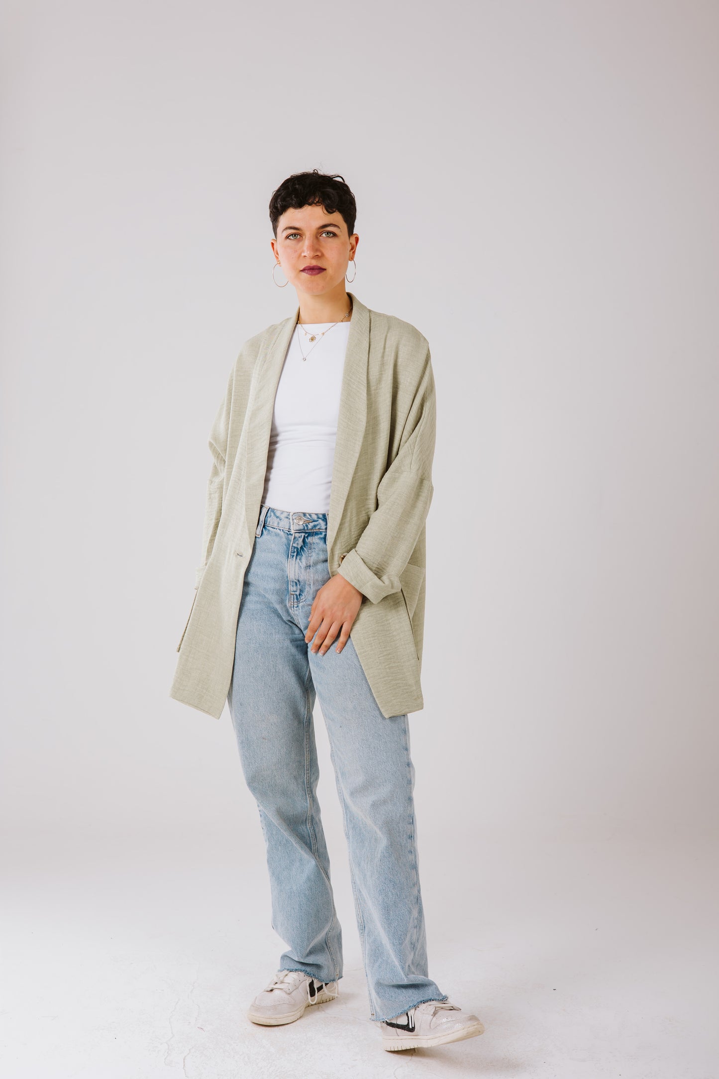 Not so serious blazer in mint.