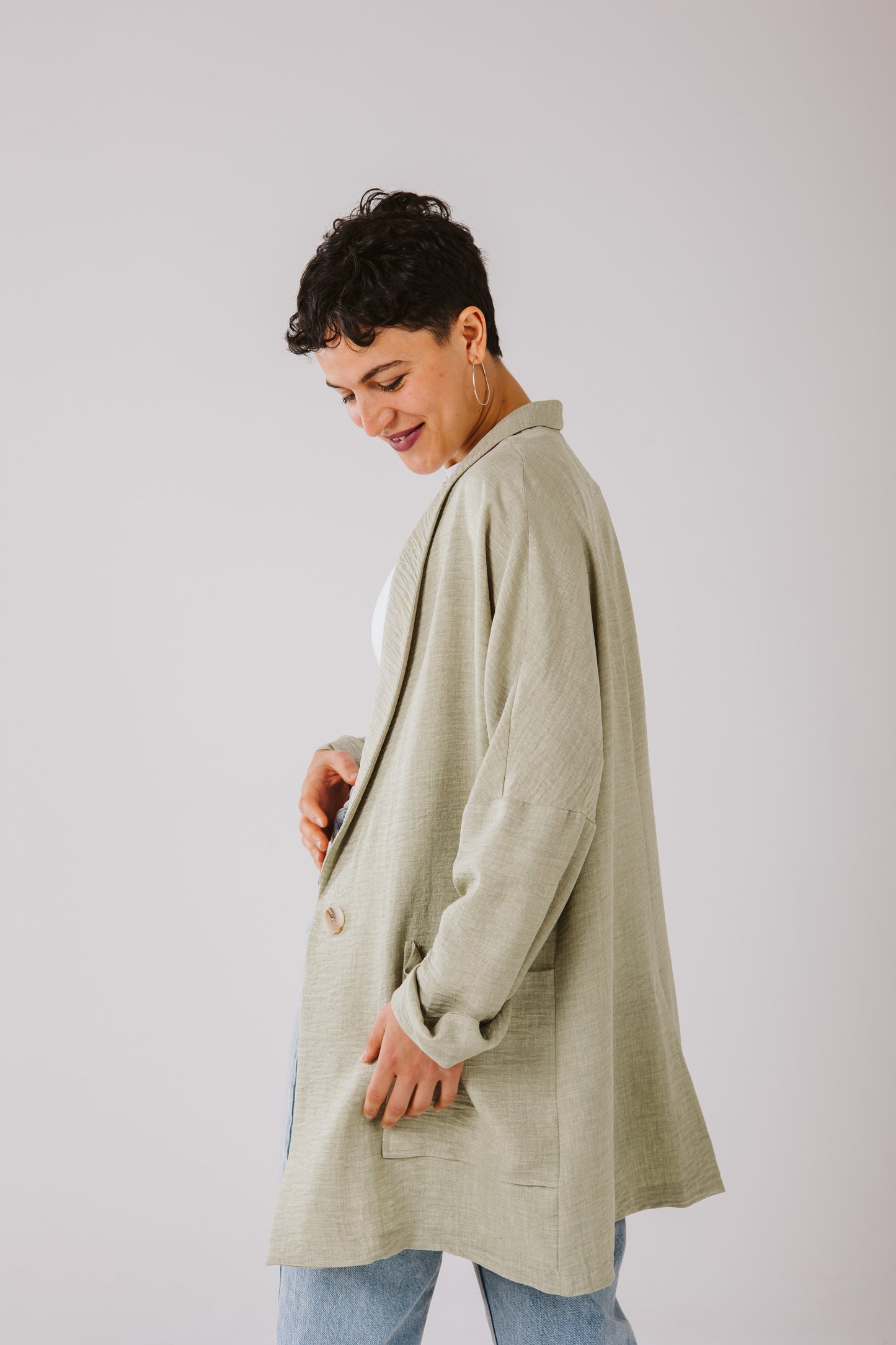 Not so serious blazer in mint.