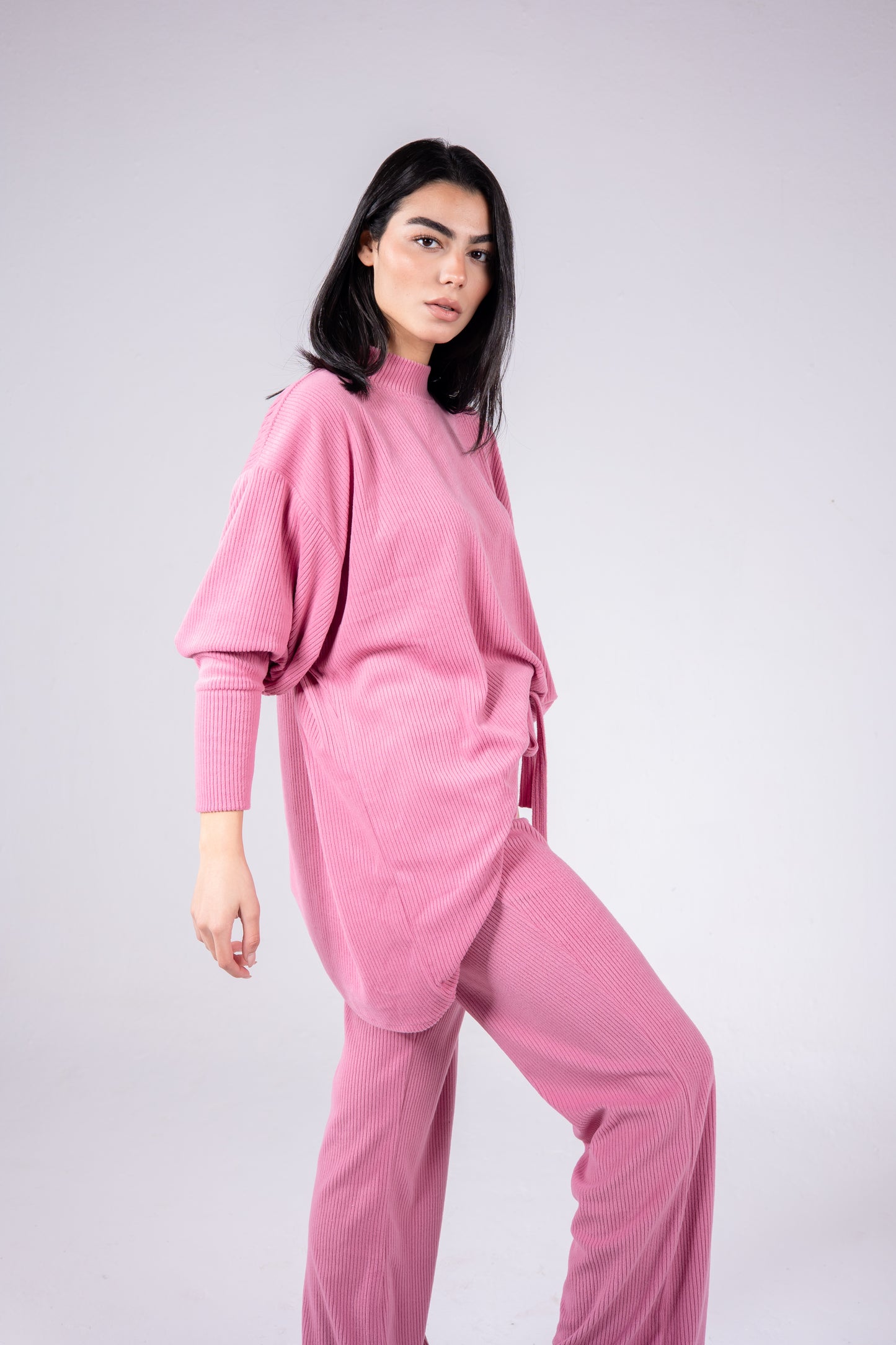 Velvet set in pink