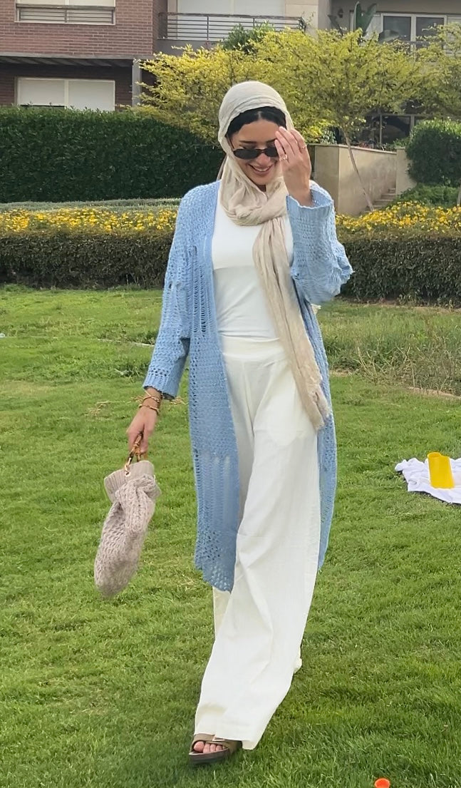 SeaSide Cardigan in Babyblue