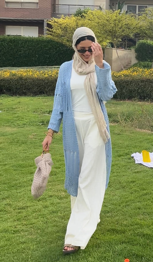SeaSide Cardigan in Babyblue