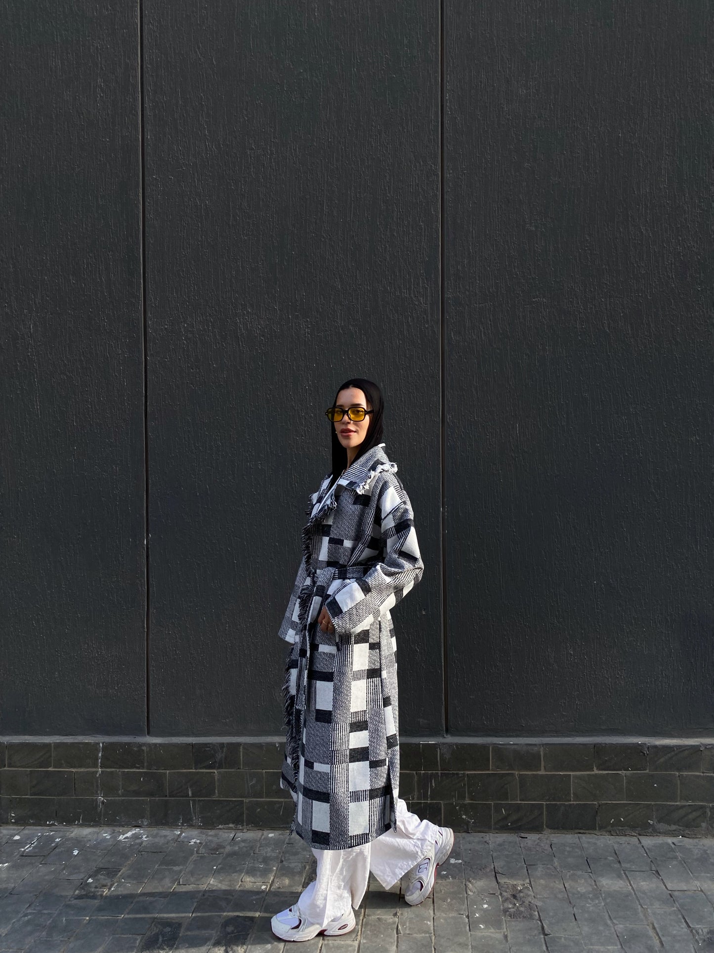 Checkered coat
