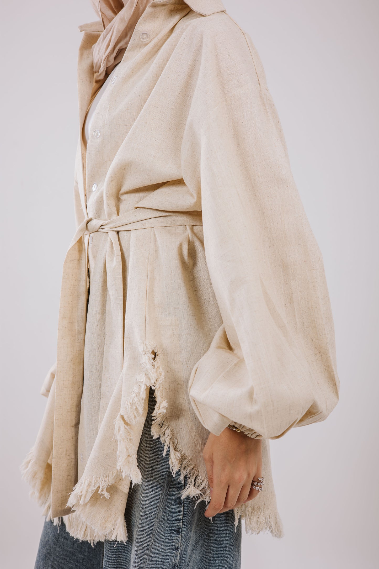 Kokta chemise in beige