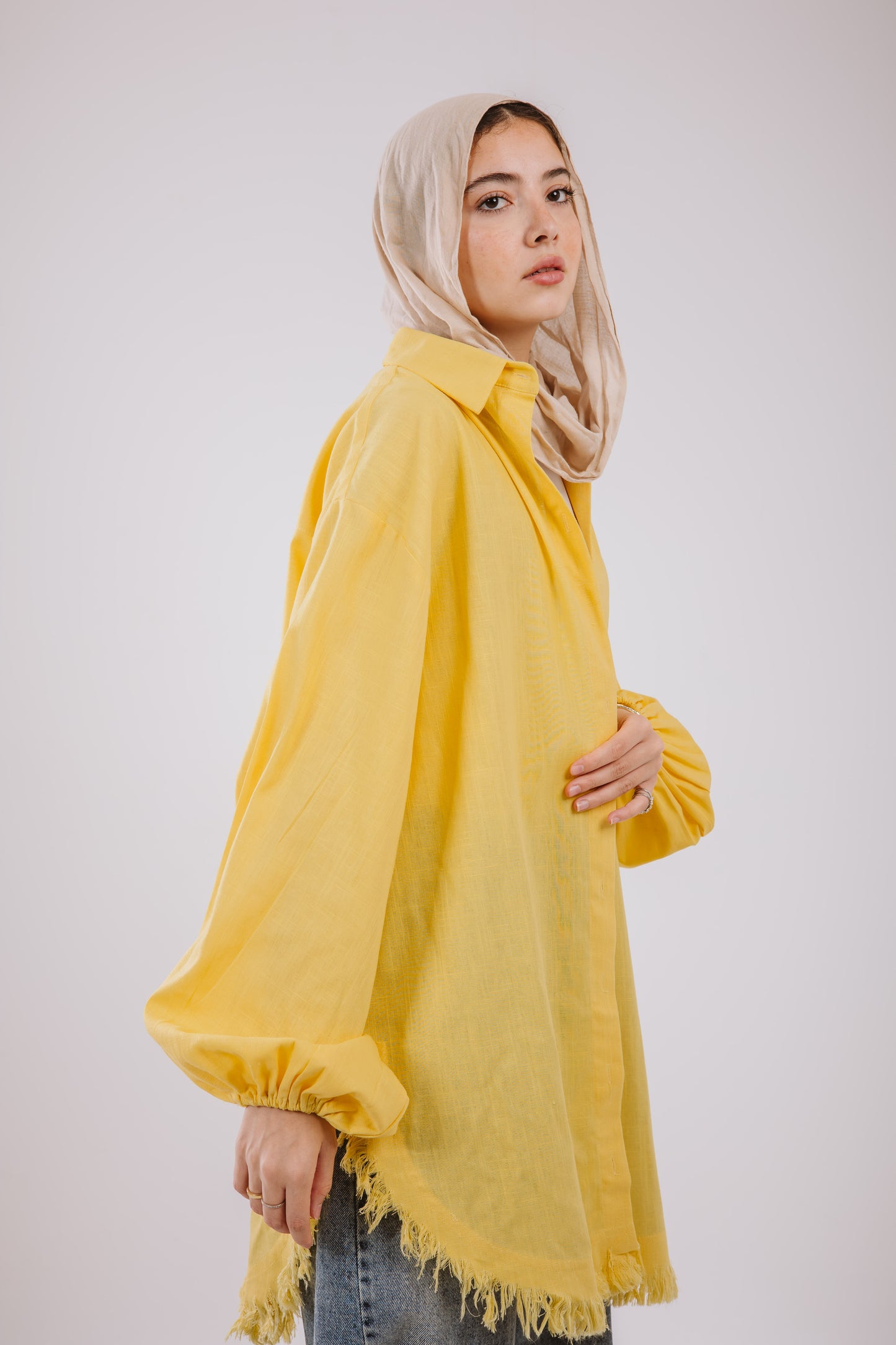 Kokta chemise in bright yellow