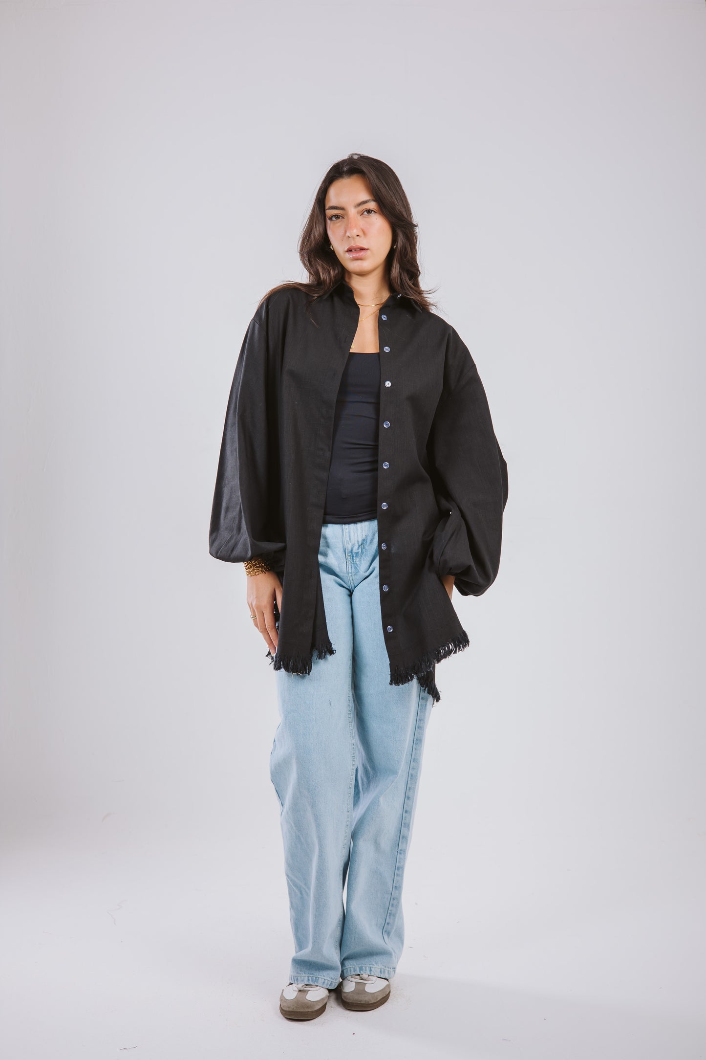 Kokta chemise in black
