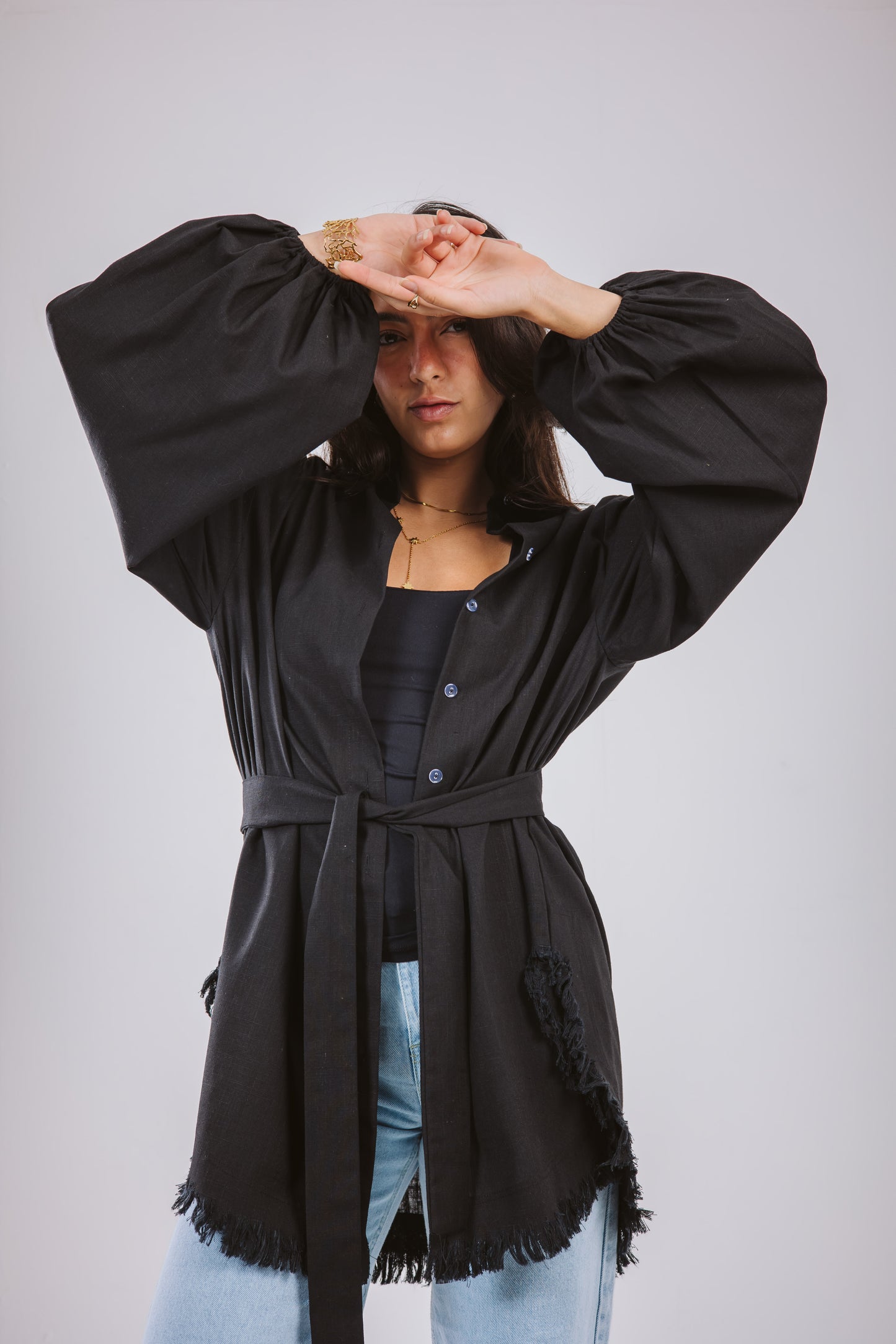 Kokta chemise in black