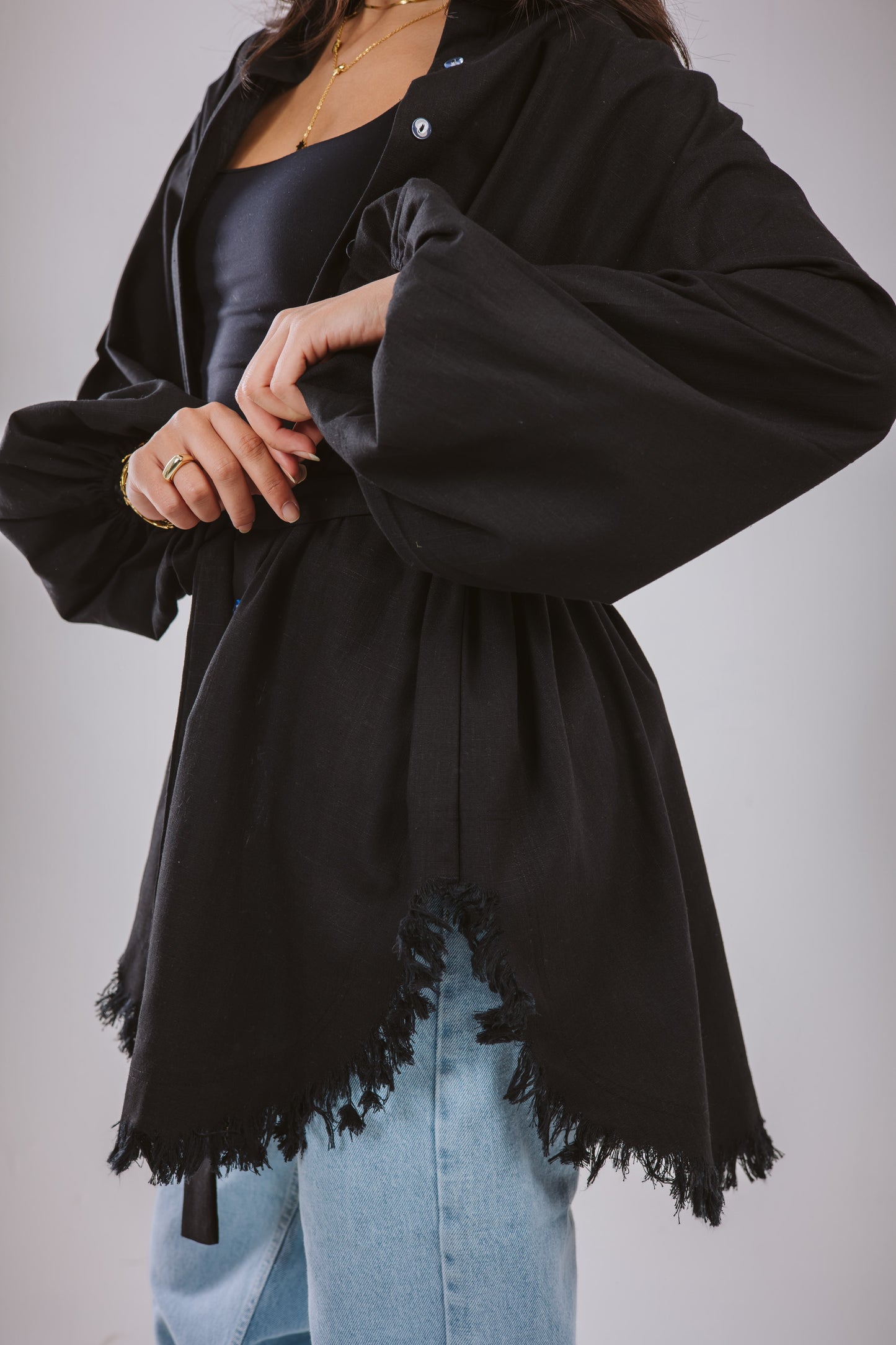 Kokta chemise in black