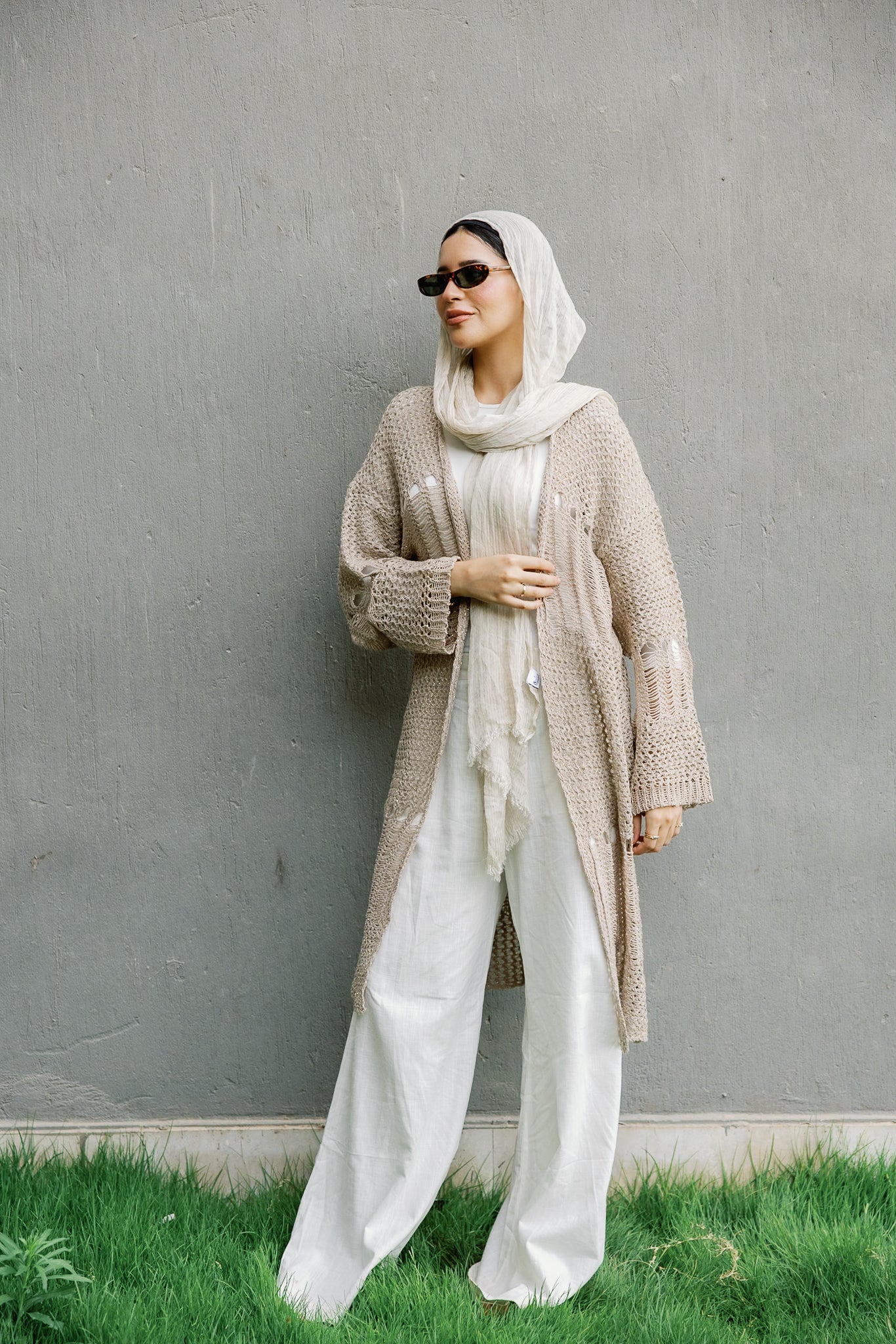 SeaSide Cardigan in Café