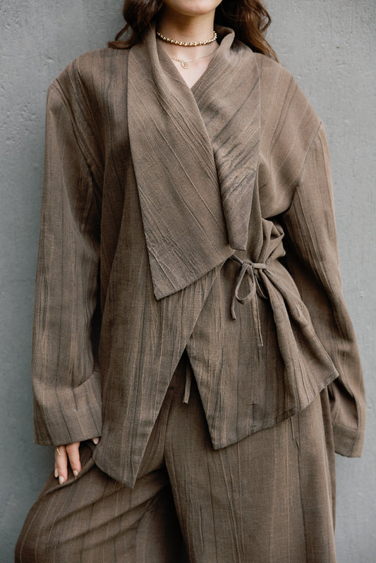 Nomade wrap set in Brown