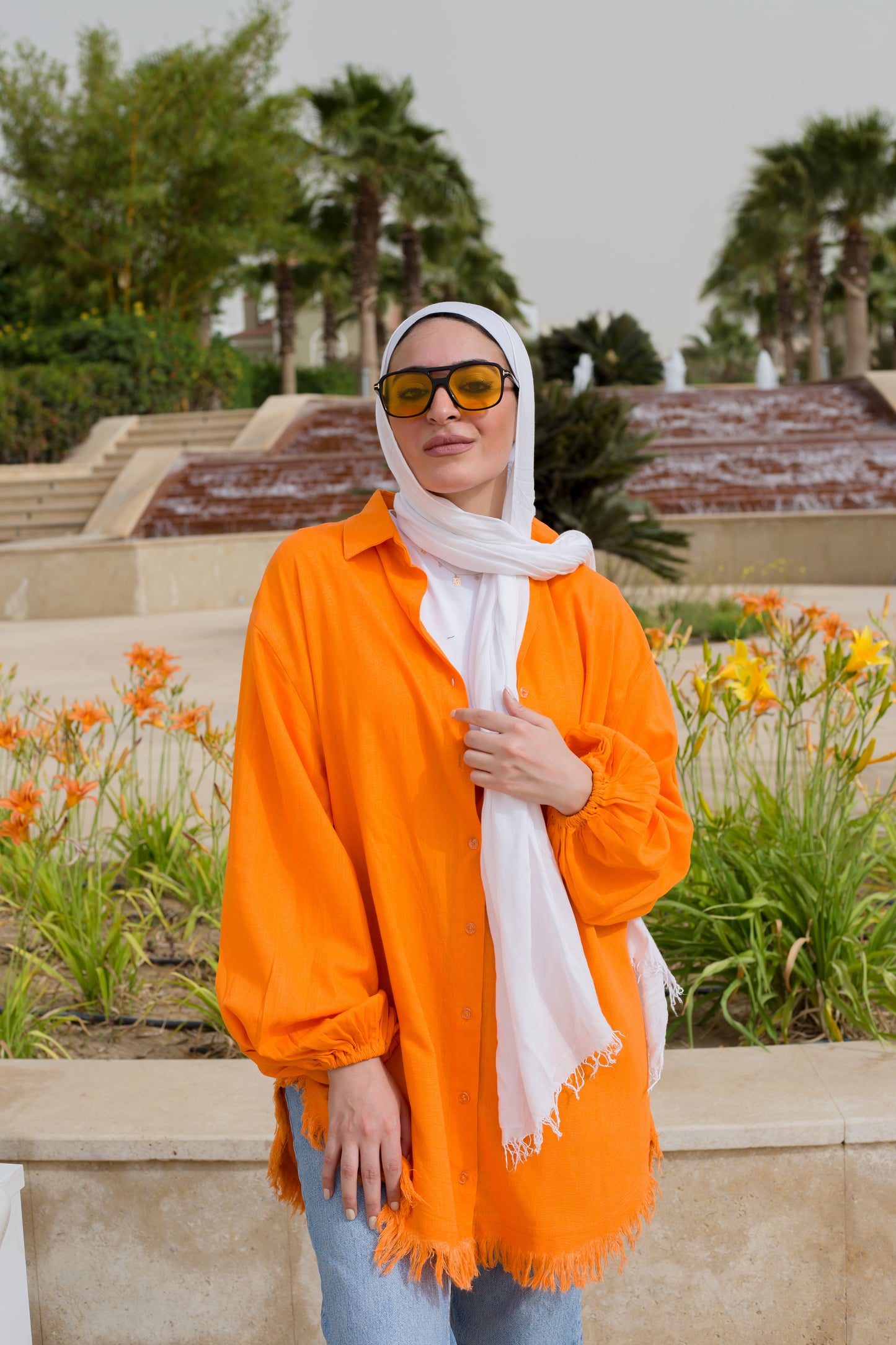 Kokta chemise in ORANGE