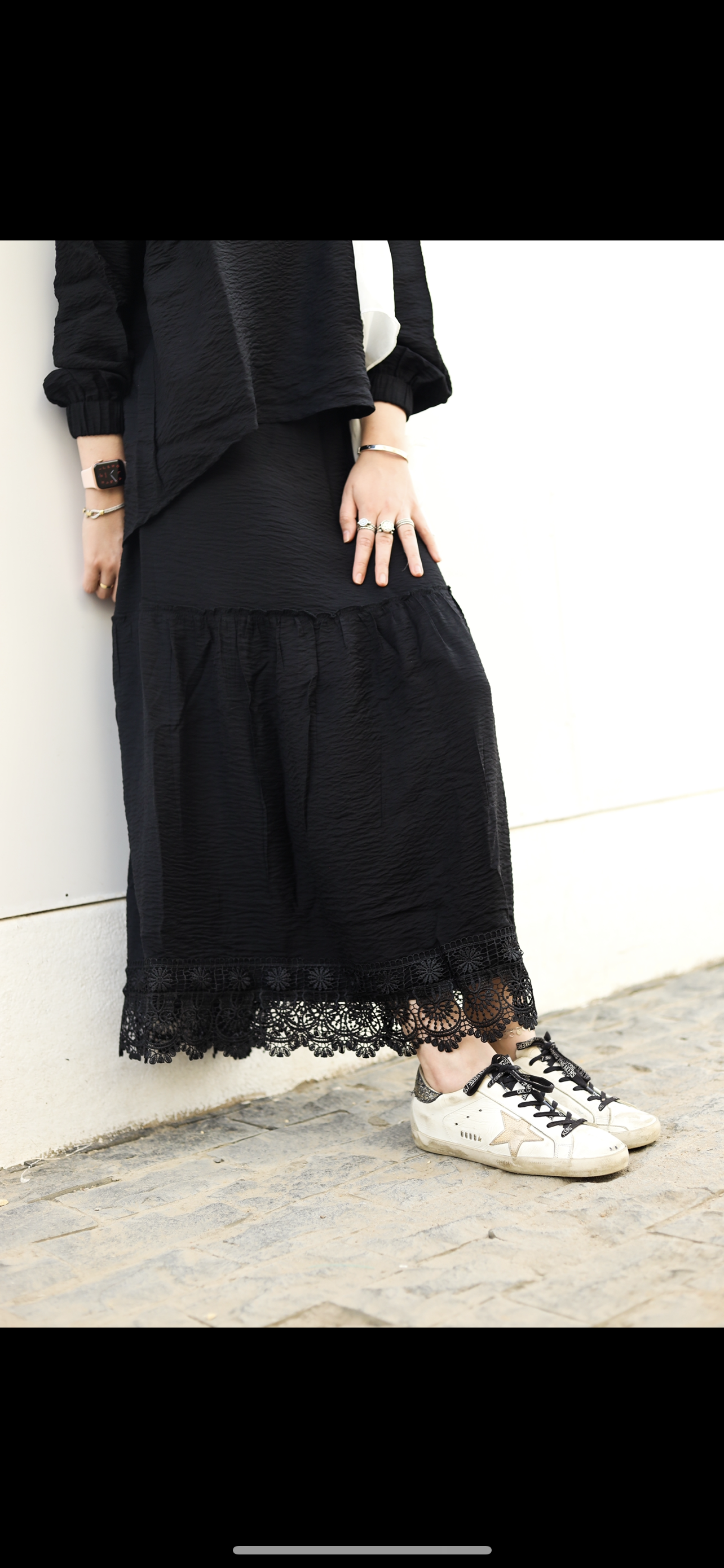 Black duntella set