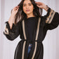 Black goldenia kaftan
