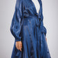 Mia silk kimono in blue