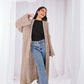 Knit cardigan in beige