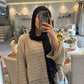 Lana knit top in cafe