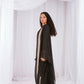 Dotted kaftan in black