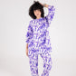 Purple tye-dye set