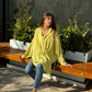 Wrap it chemise in lime green