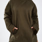 Girl in the hood in olive