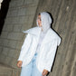 The furry jacket in white
