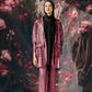 Shimmer blazer set in light purple