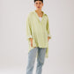 Airy chemise in lime