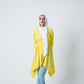 Sunny asymmetrical kimono in yellow