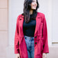 Linea blazer in maroon