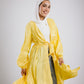 Mia silk kimono in yellow