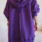 Bold melton jacket purple
