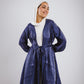 Mia silk kimono in navy